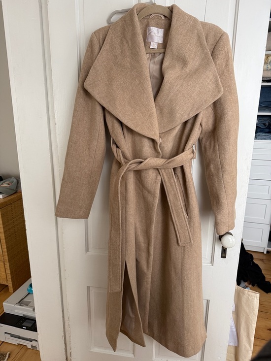 Rachel Parcell Jackets & Blazers - Rachel Parcell Wrap Tan Belted Coat